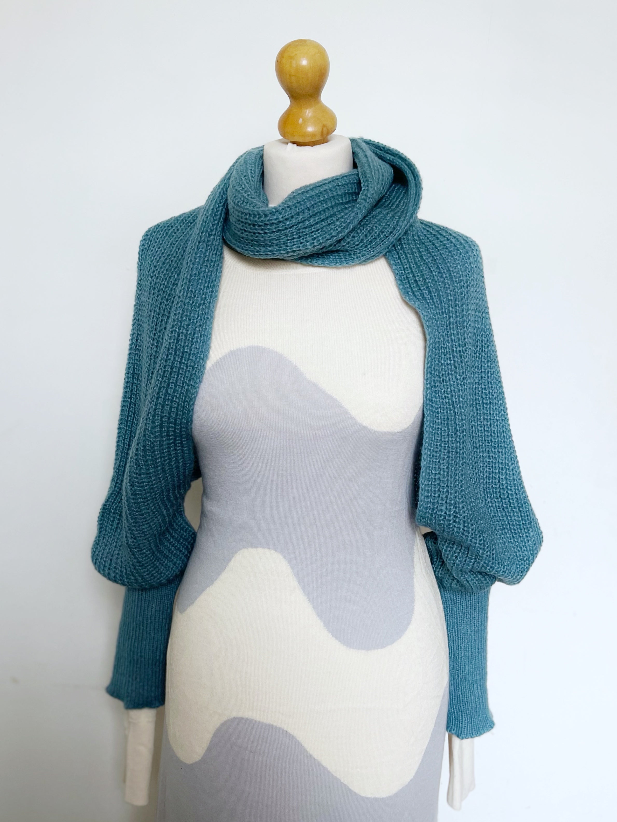 Soft brushed scarf - Blue