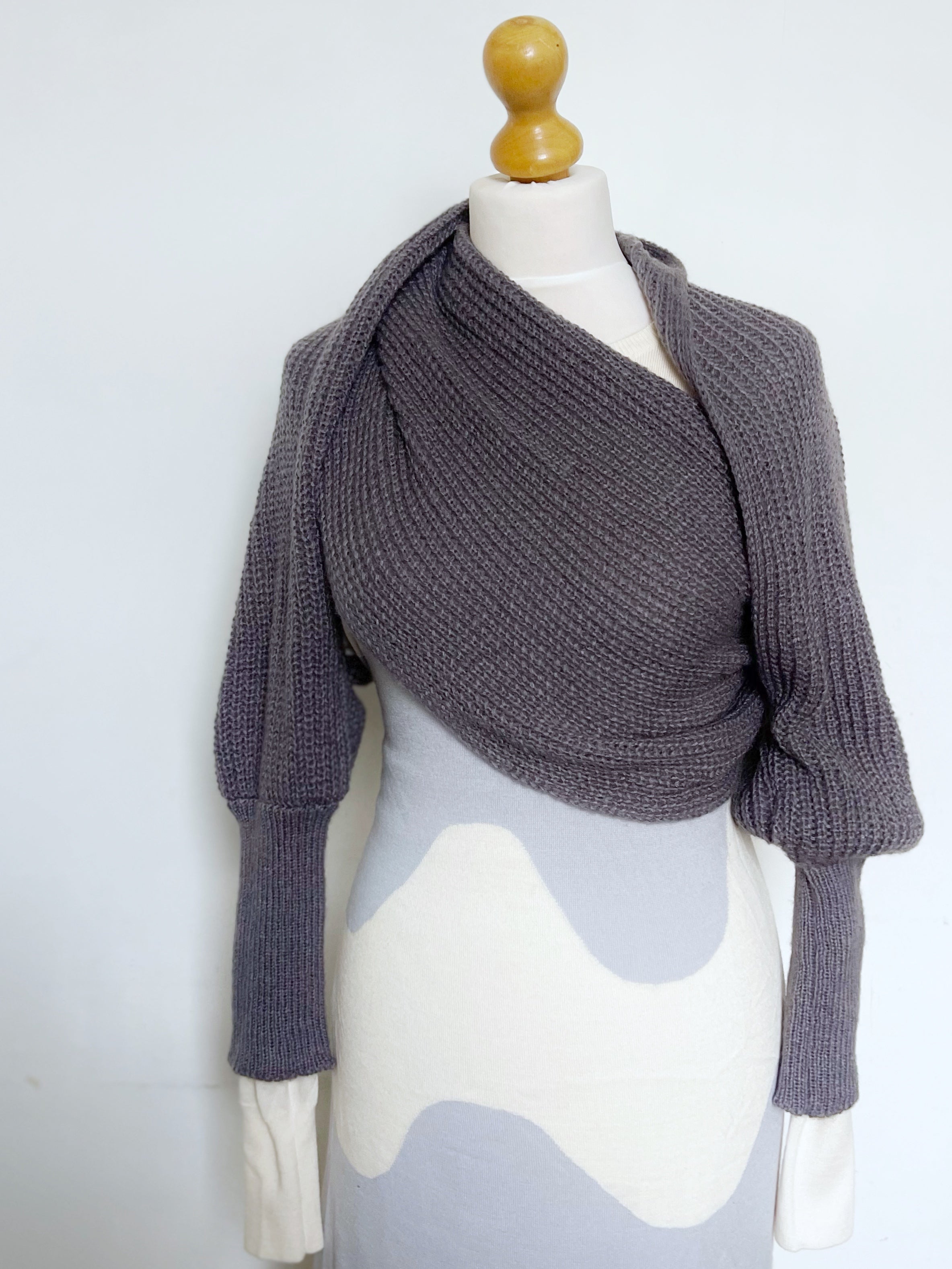 Soft brushed scarf - Dark grey
