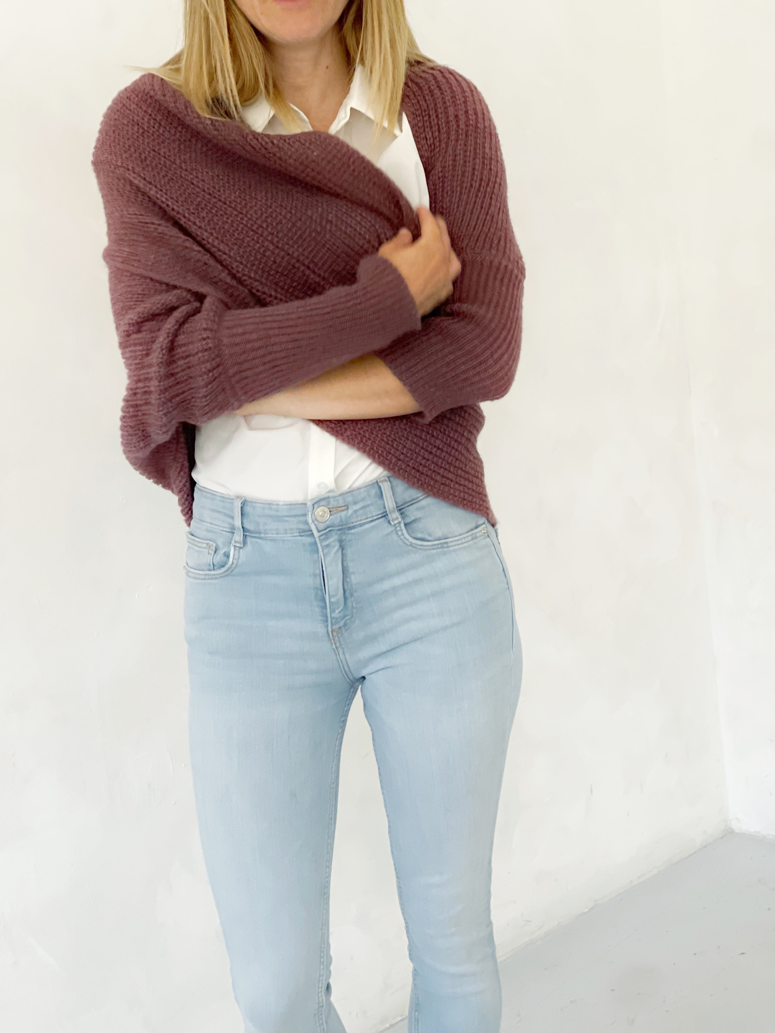 Soft brushed scarf - Brown