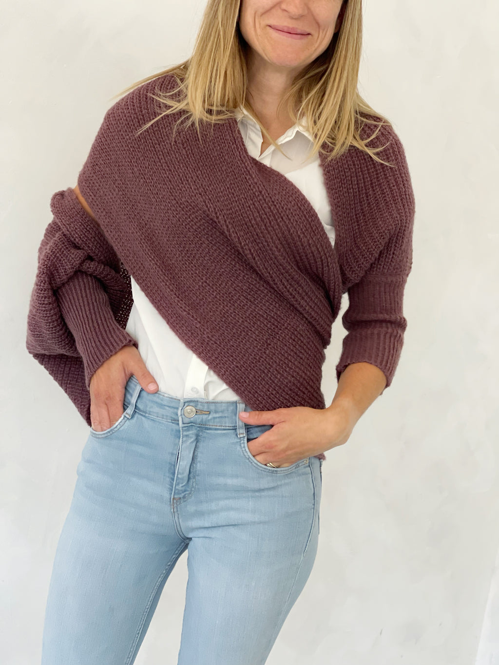 Soft brushed scarf - Brown
