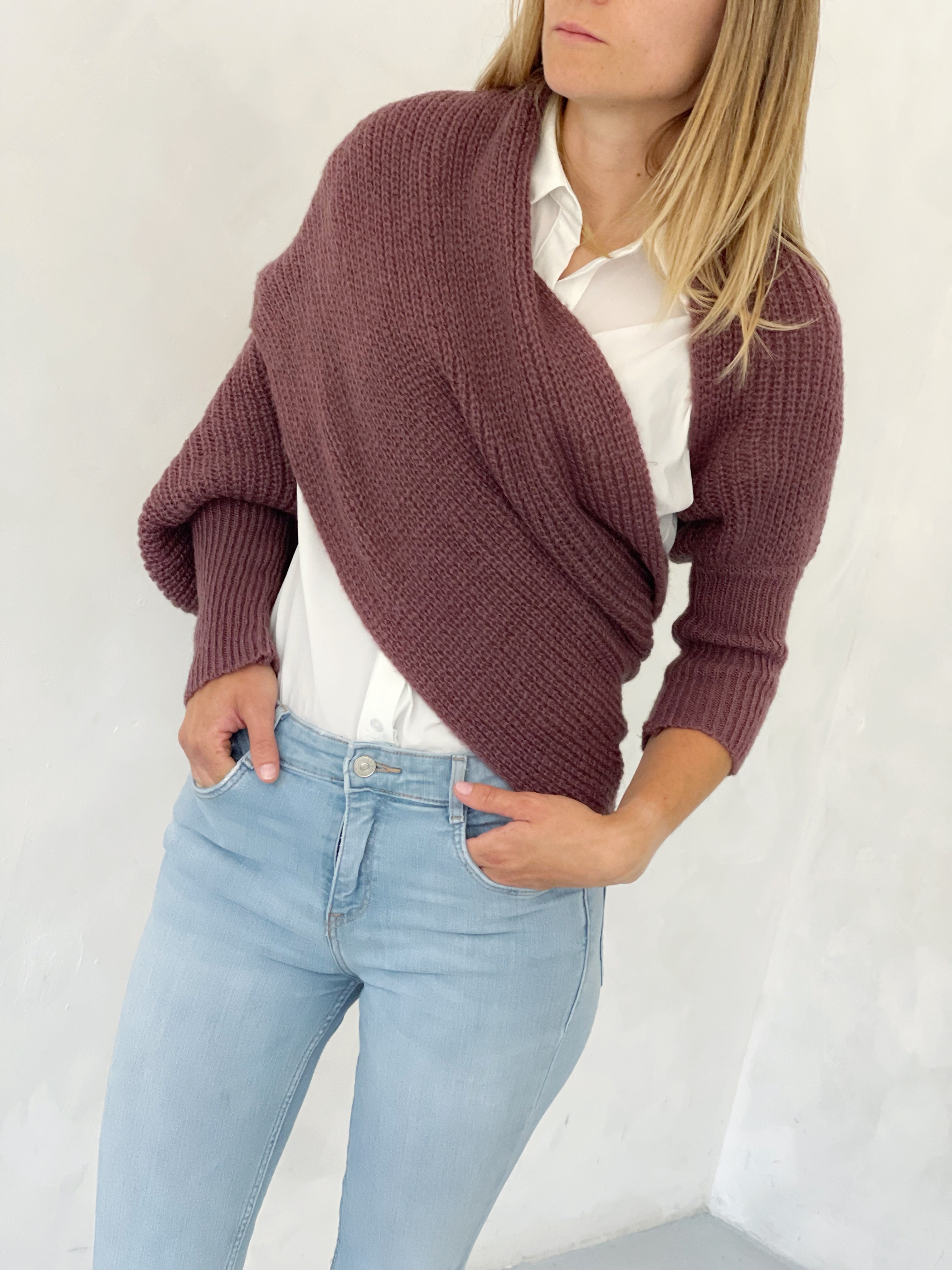 Soft brushed scarf - Brown