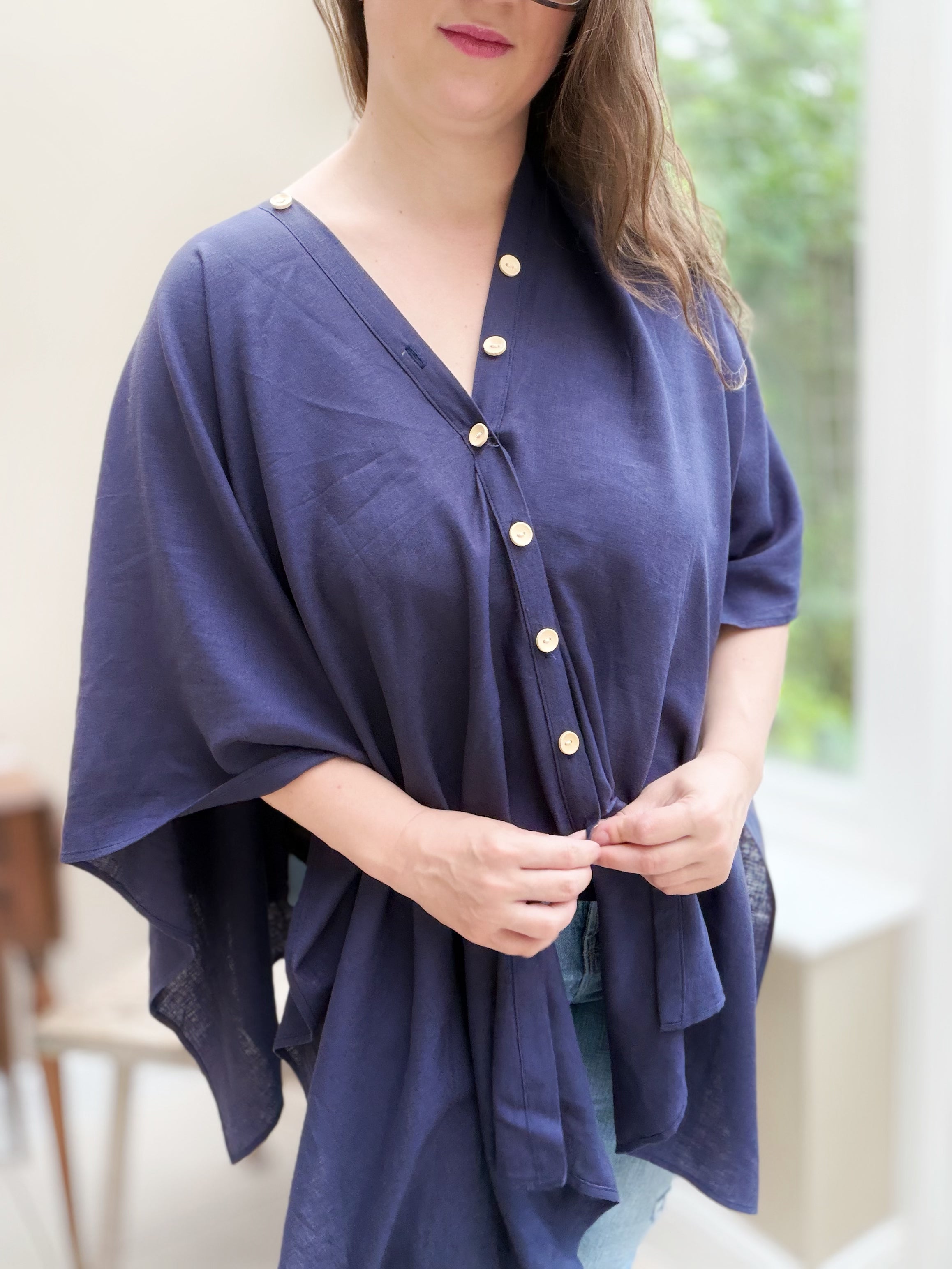 PRE-ORDER - Lumina scarf - Dark blue
