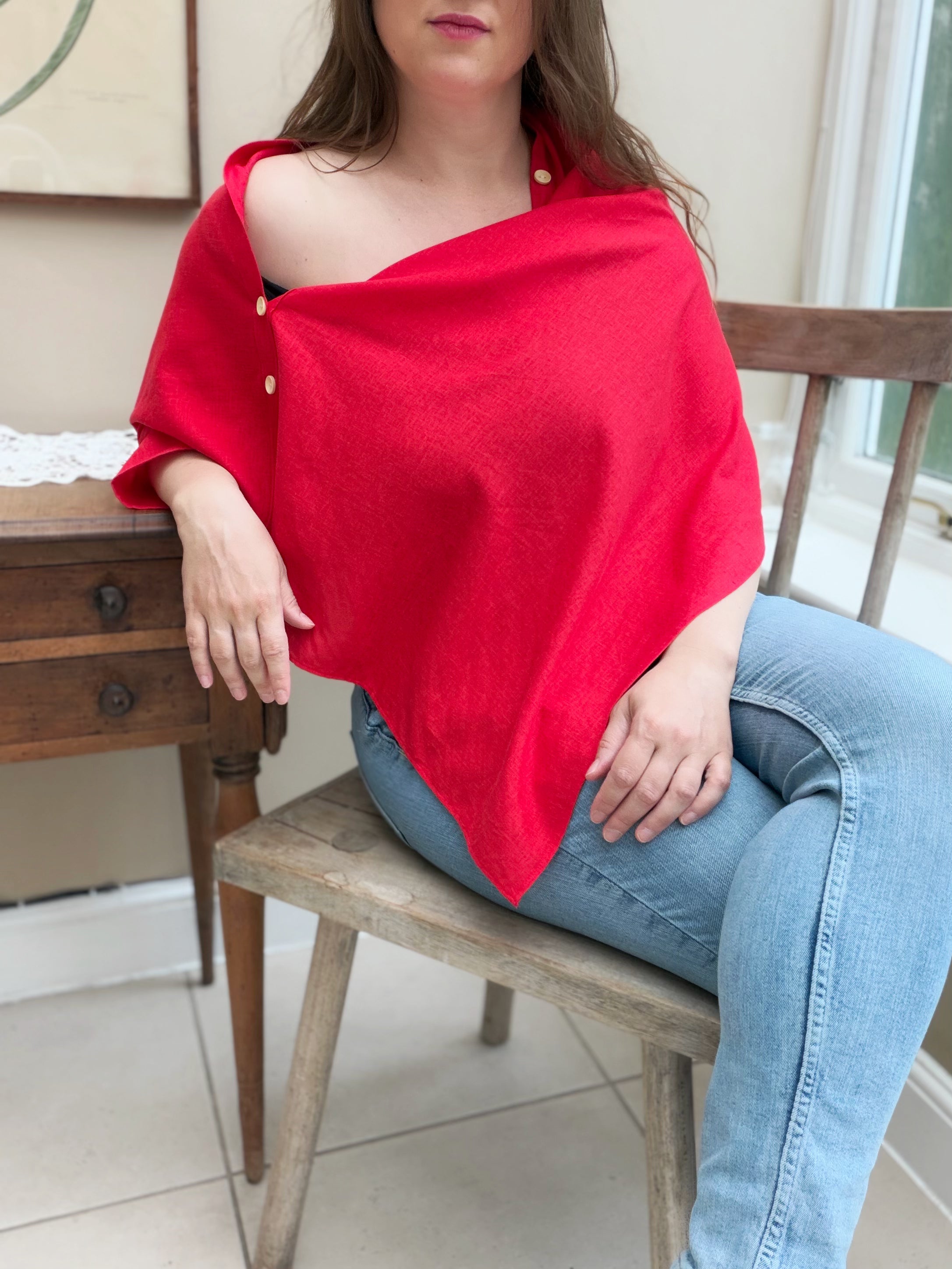 PRE-ORDER - Lumina scarf - Scarlet red