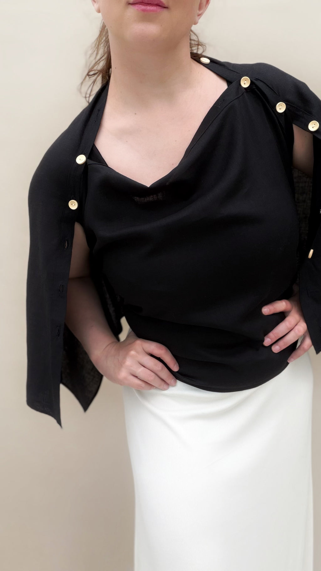 PRE-ORDER - Lumina scarf - Black