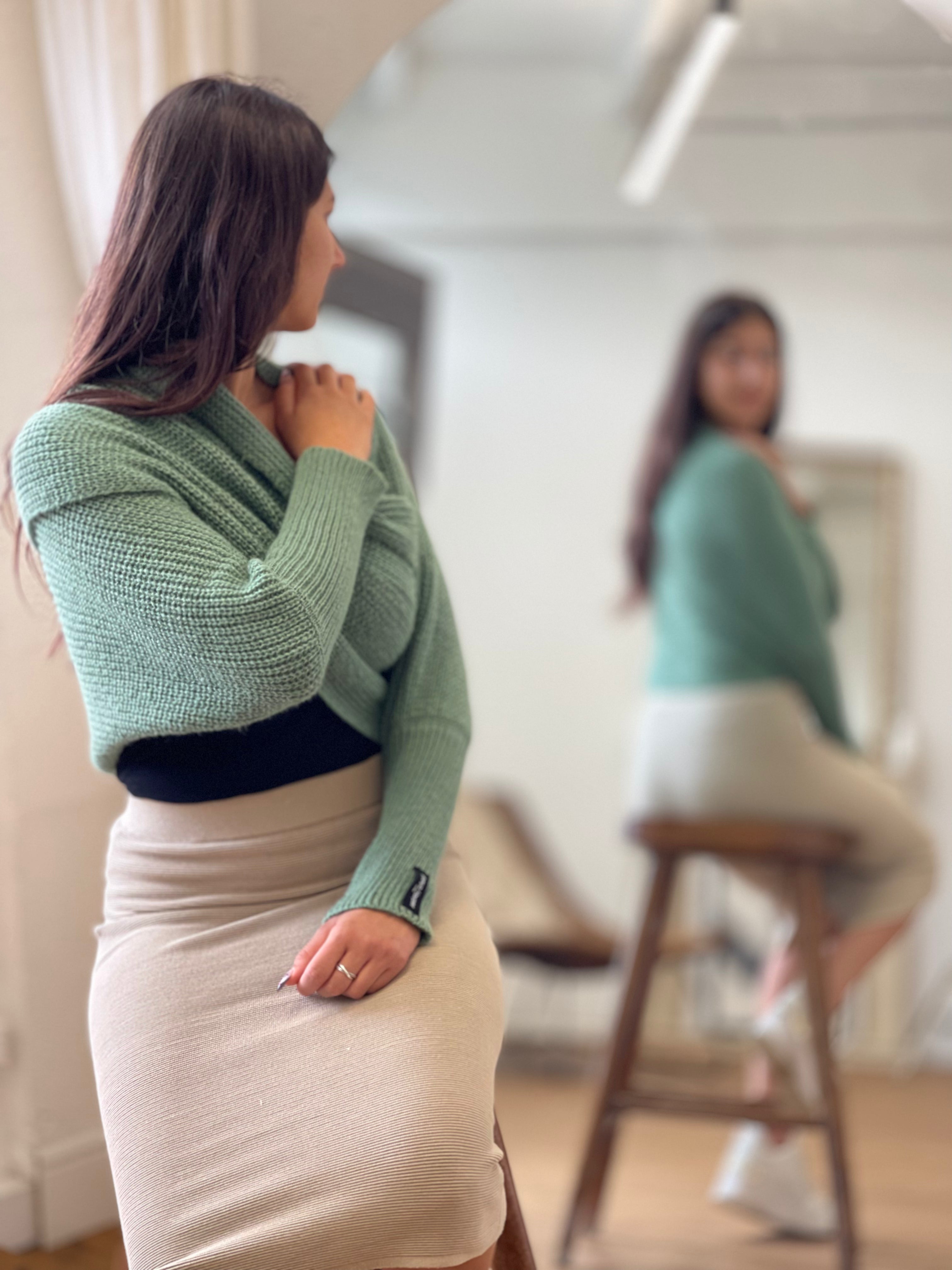 Soft brushed scarf - Green