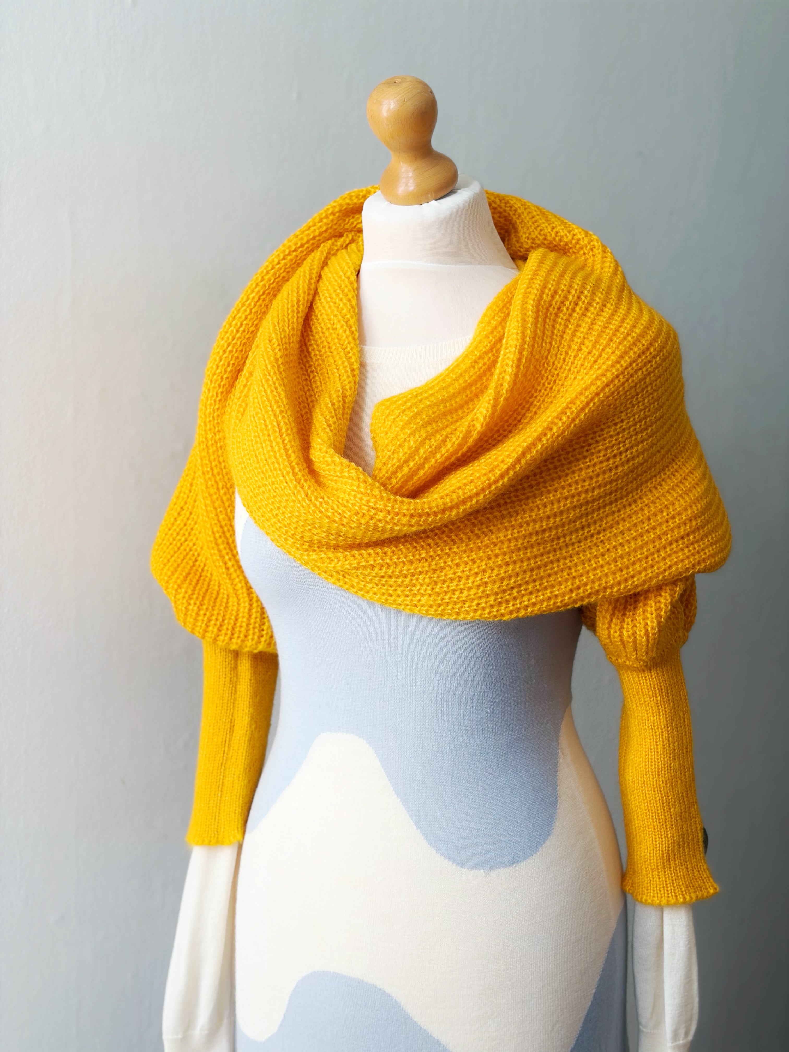 Soft brushed scarf - Yellow