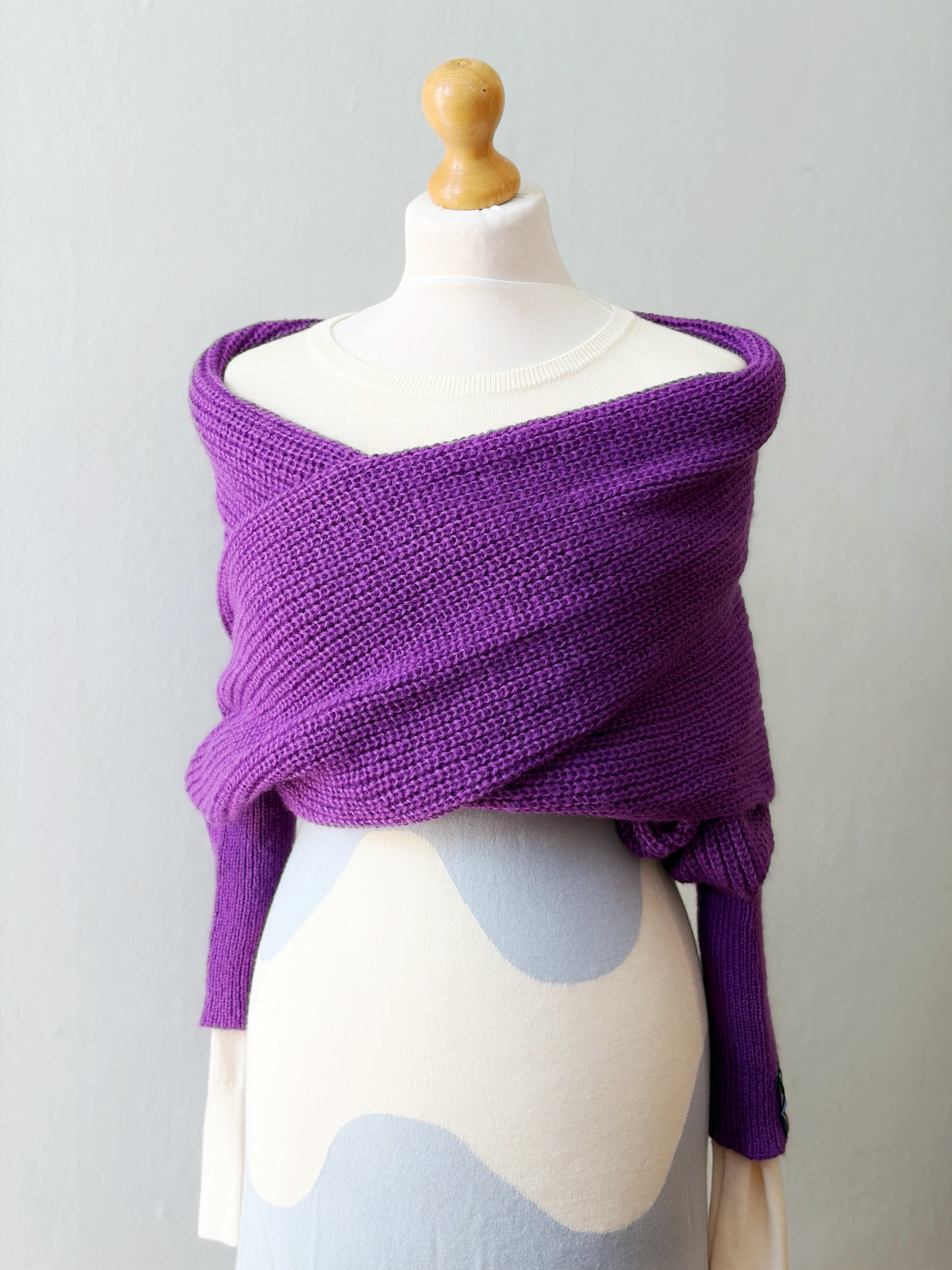 Soft brushed scarf - Purple