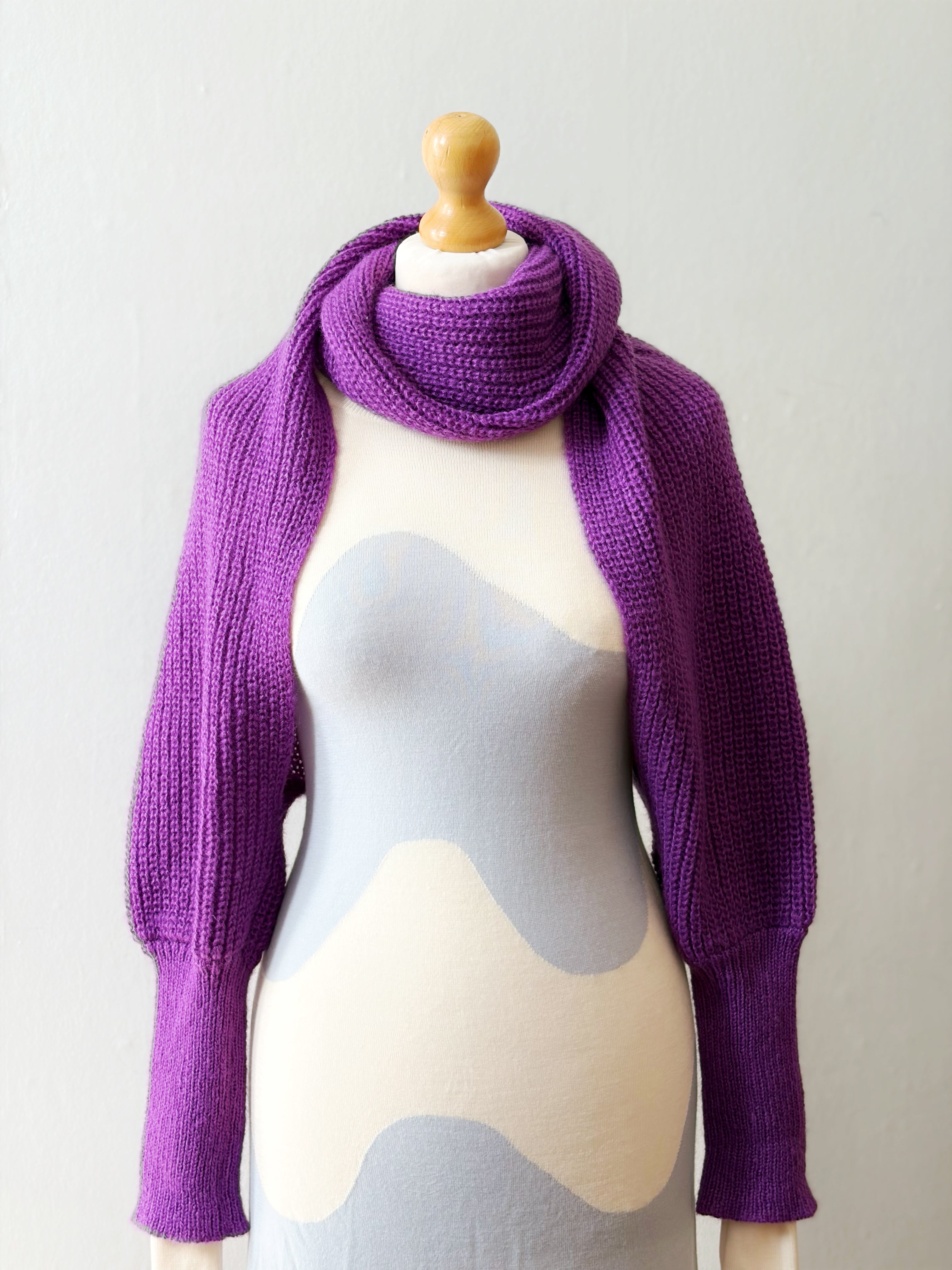 Soft brushed scarf - Purple
