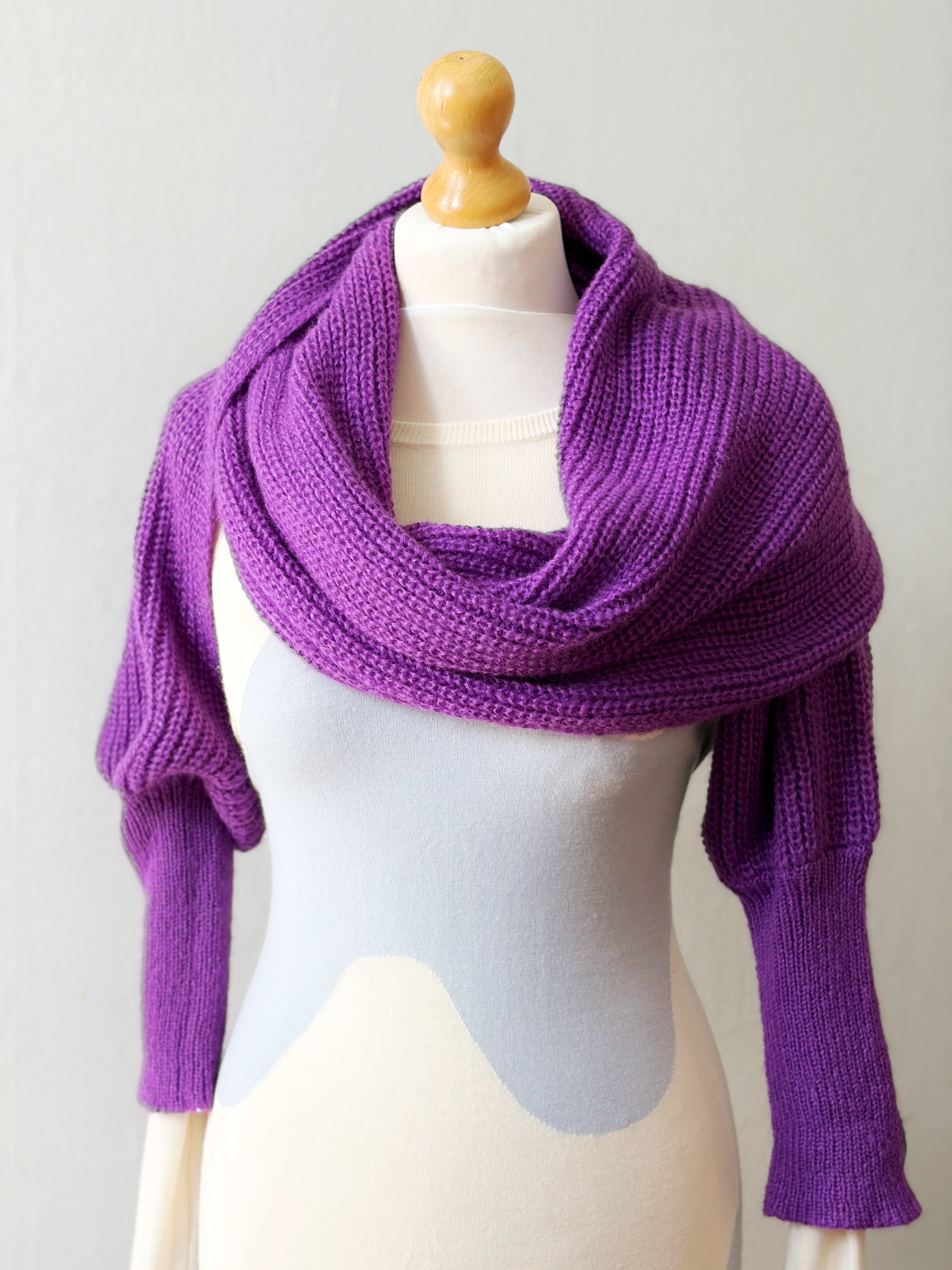 Soft brushed scarf - Purple