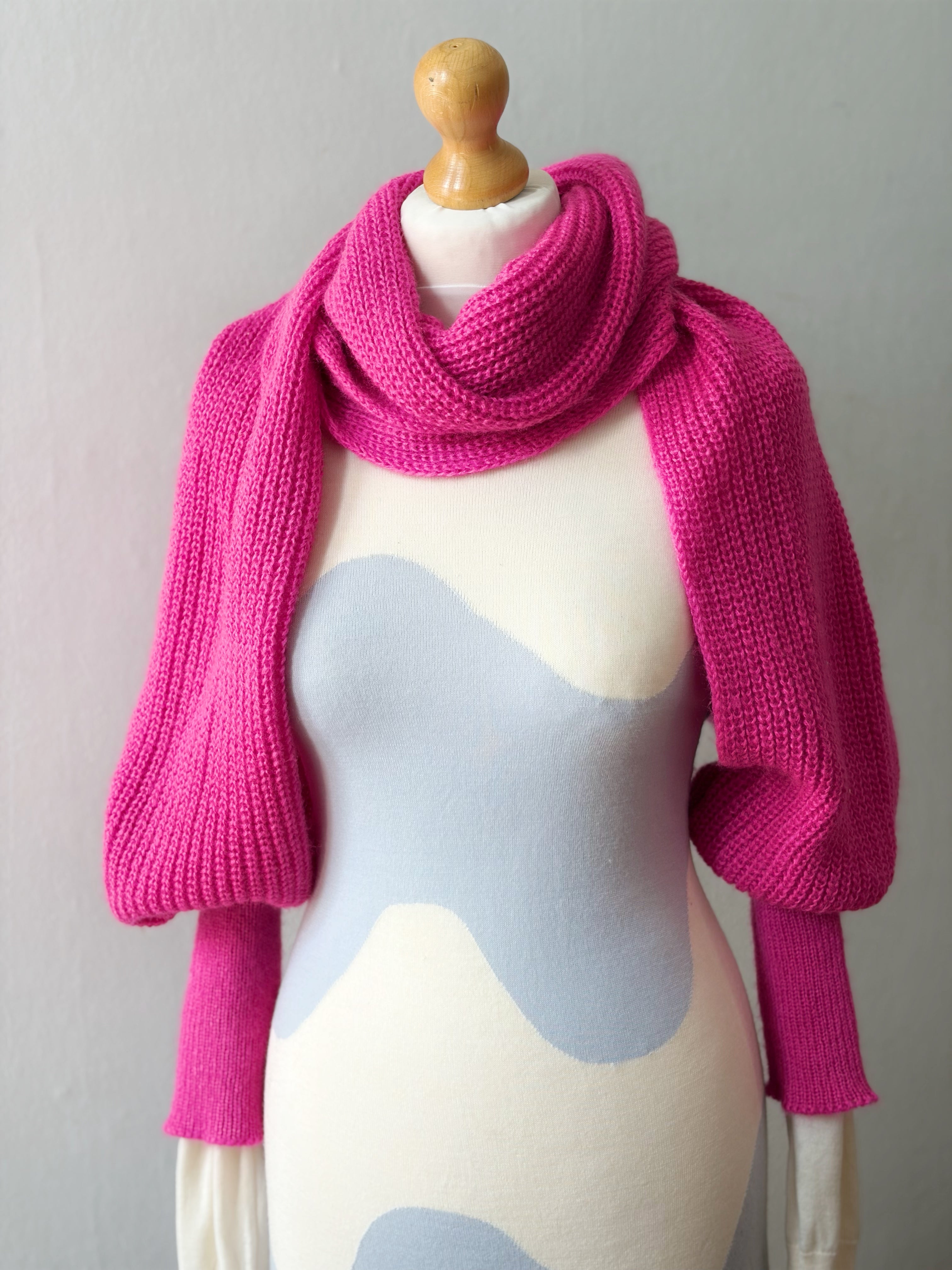 Soft brushed scarf - Hot pink
