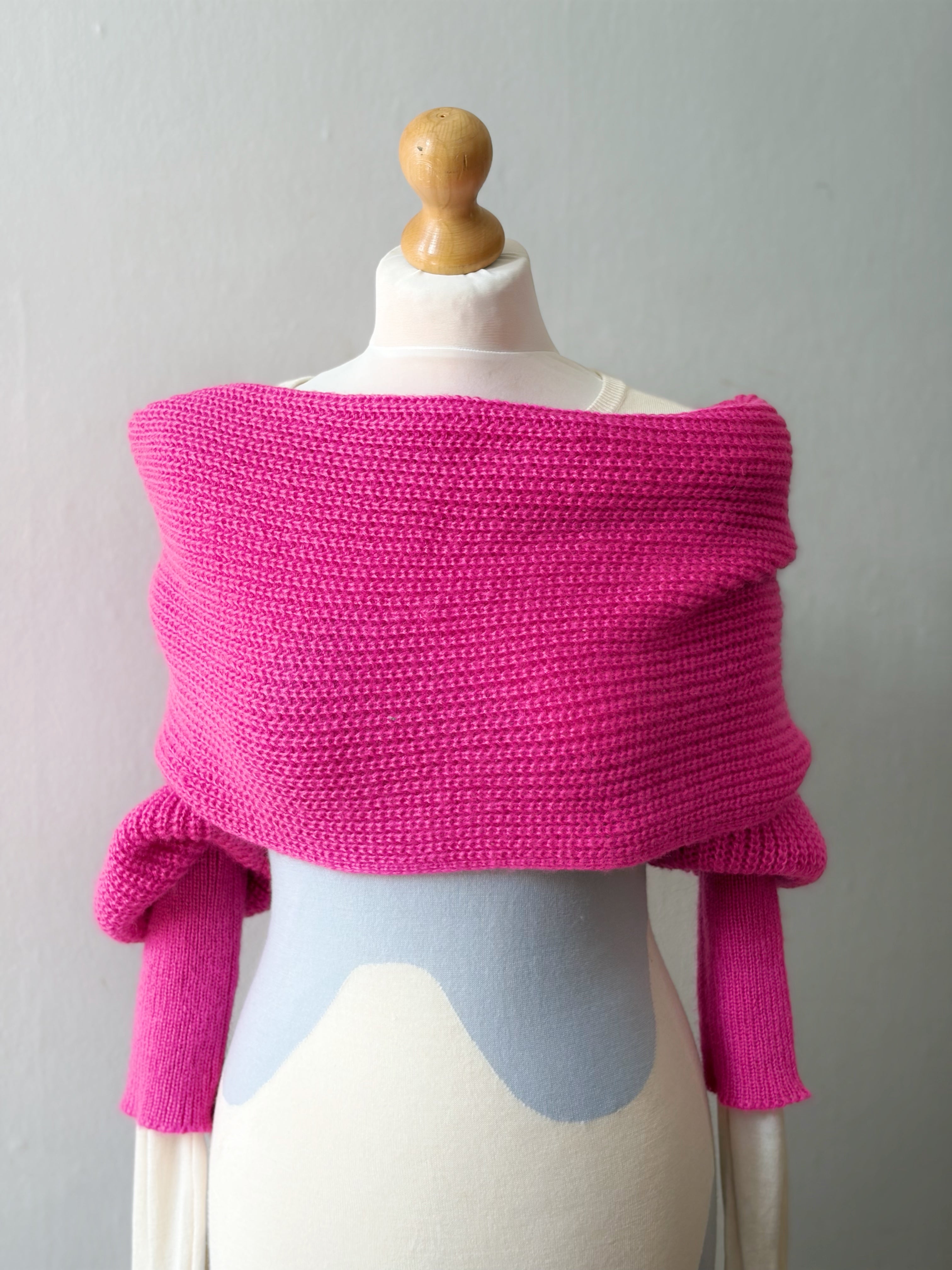 Soft brushed scarf - Hot pink