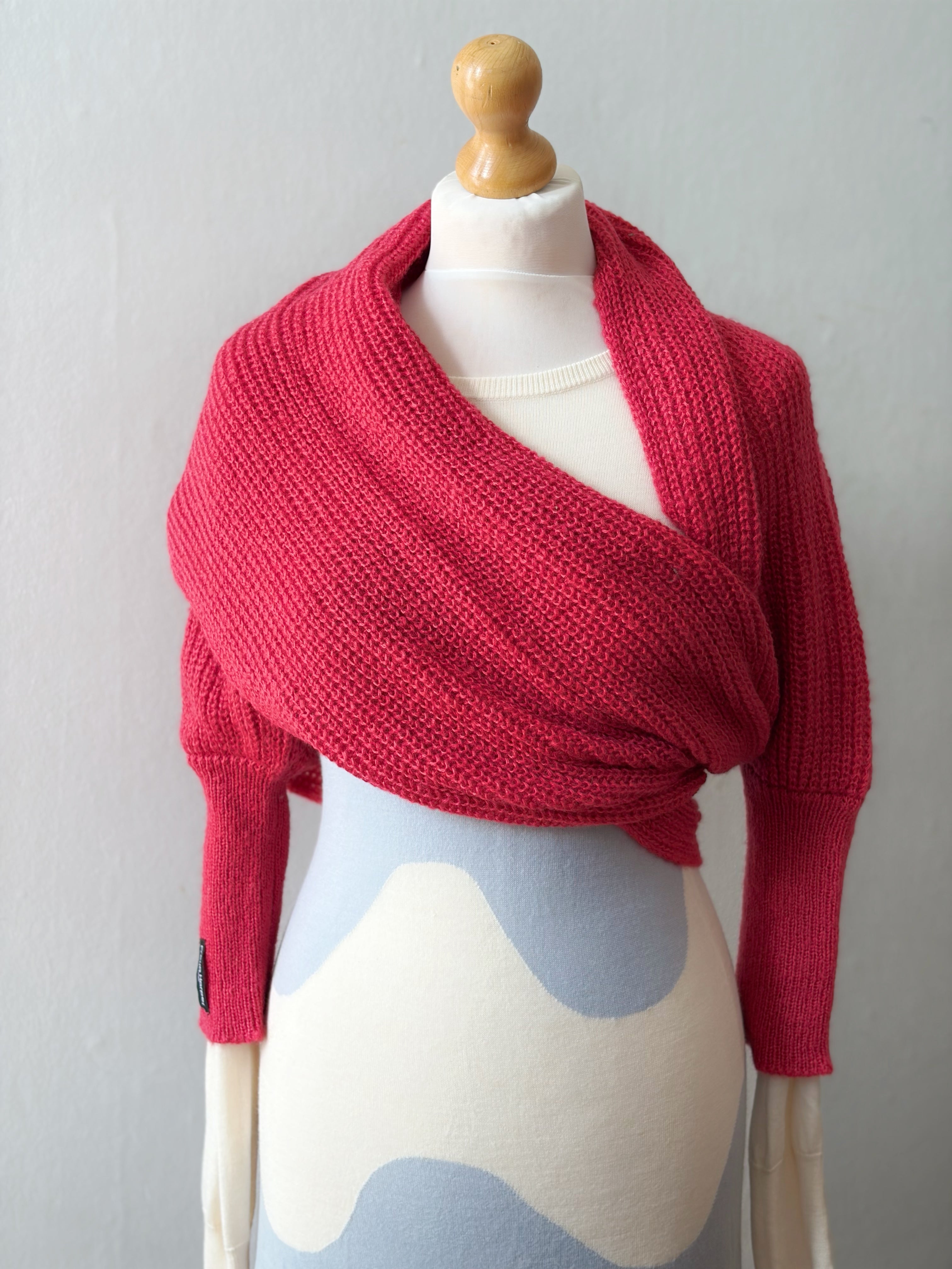 Soft brushed scarf - Brick red
