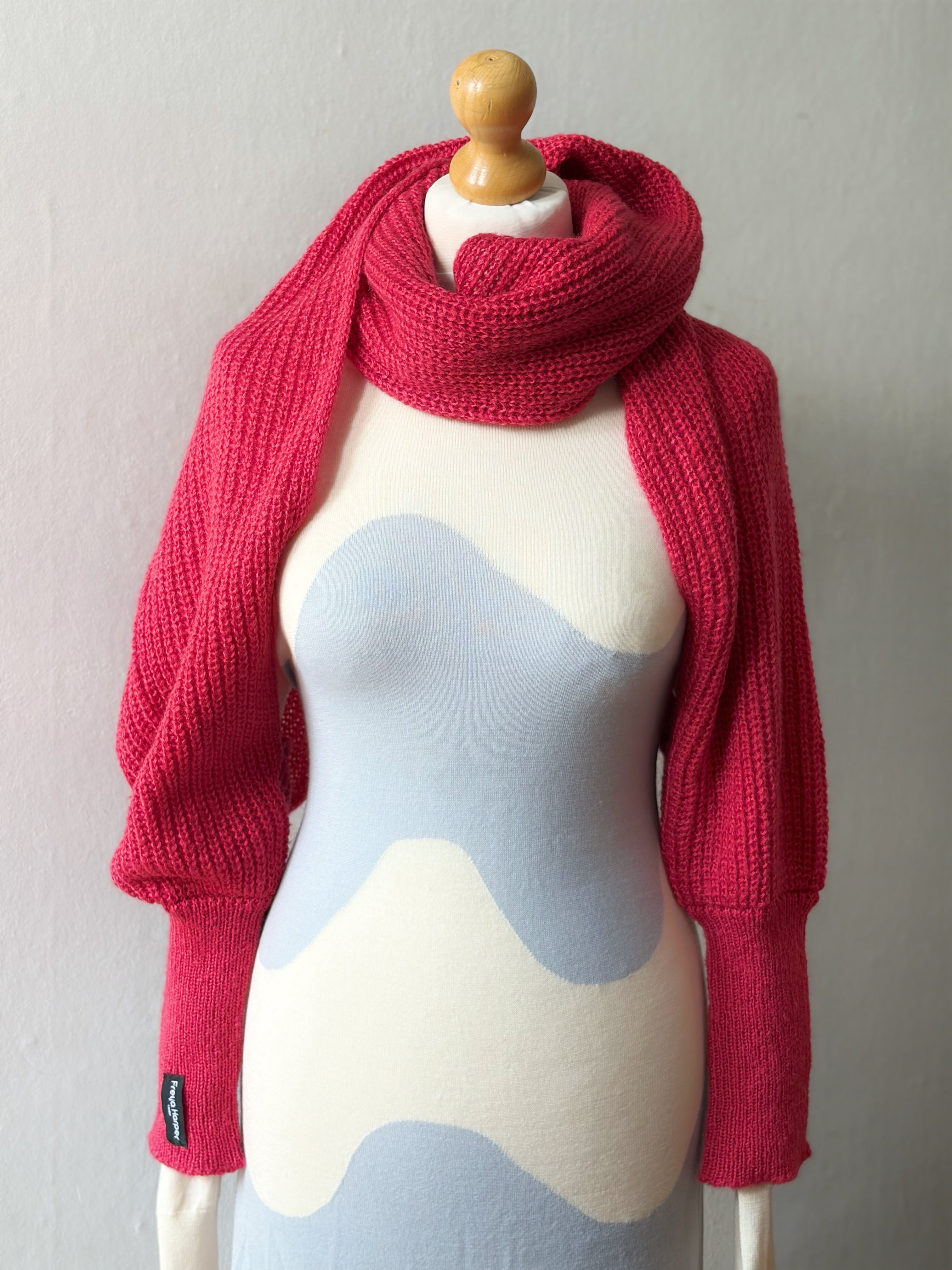 Soft brushed scarf - Brick red