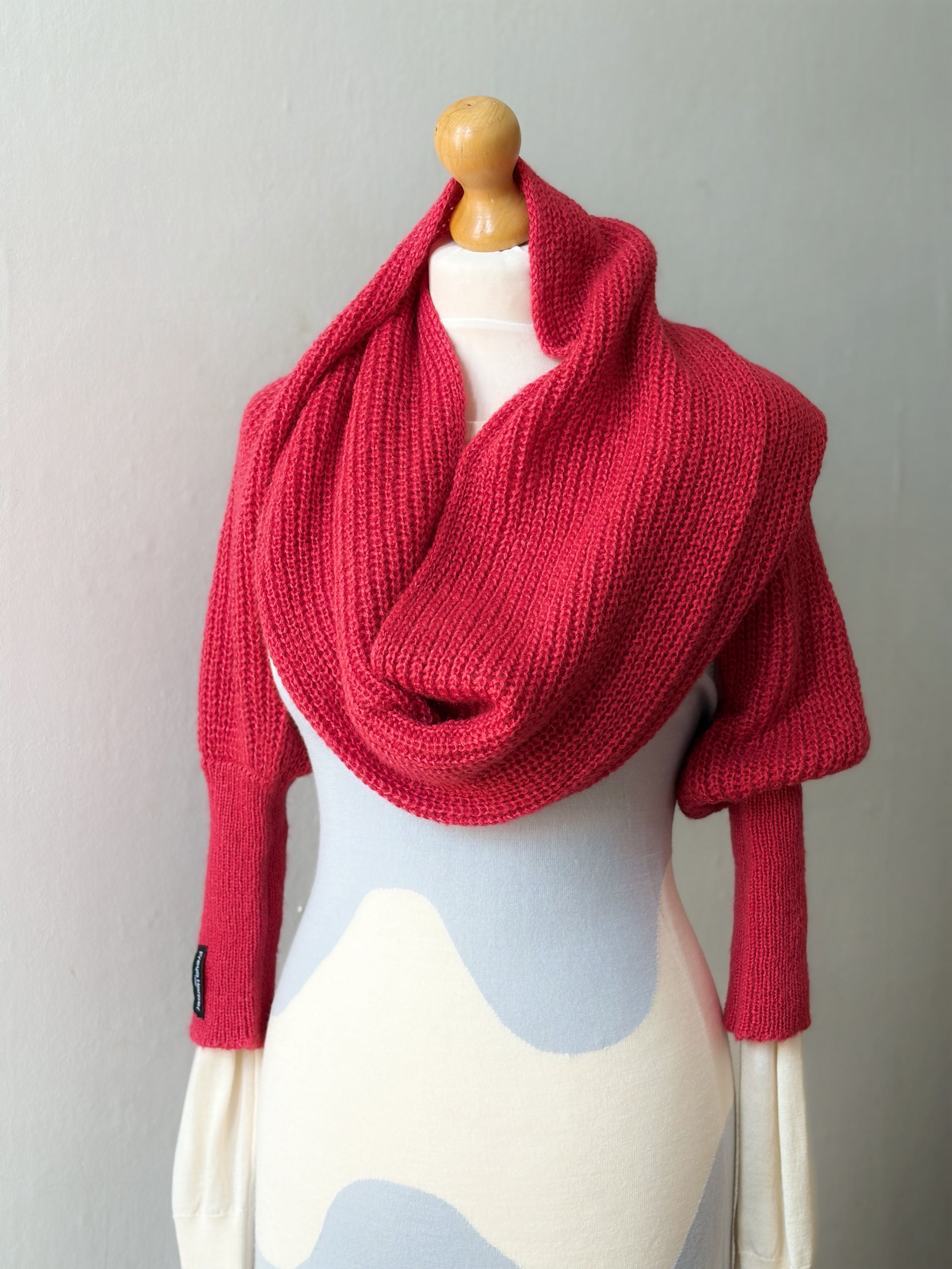 Soft brushed scarf - Brick red