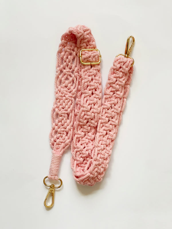 Baby pink Shoulder strap