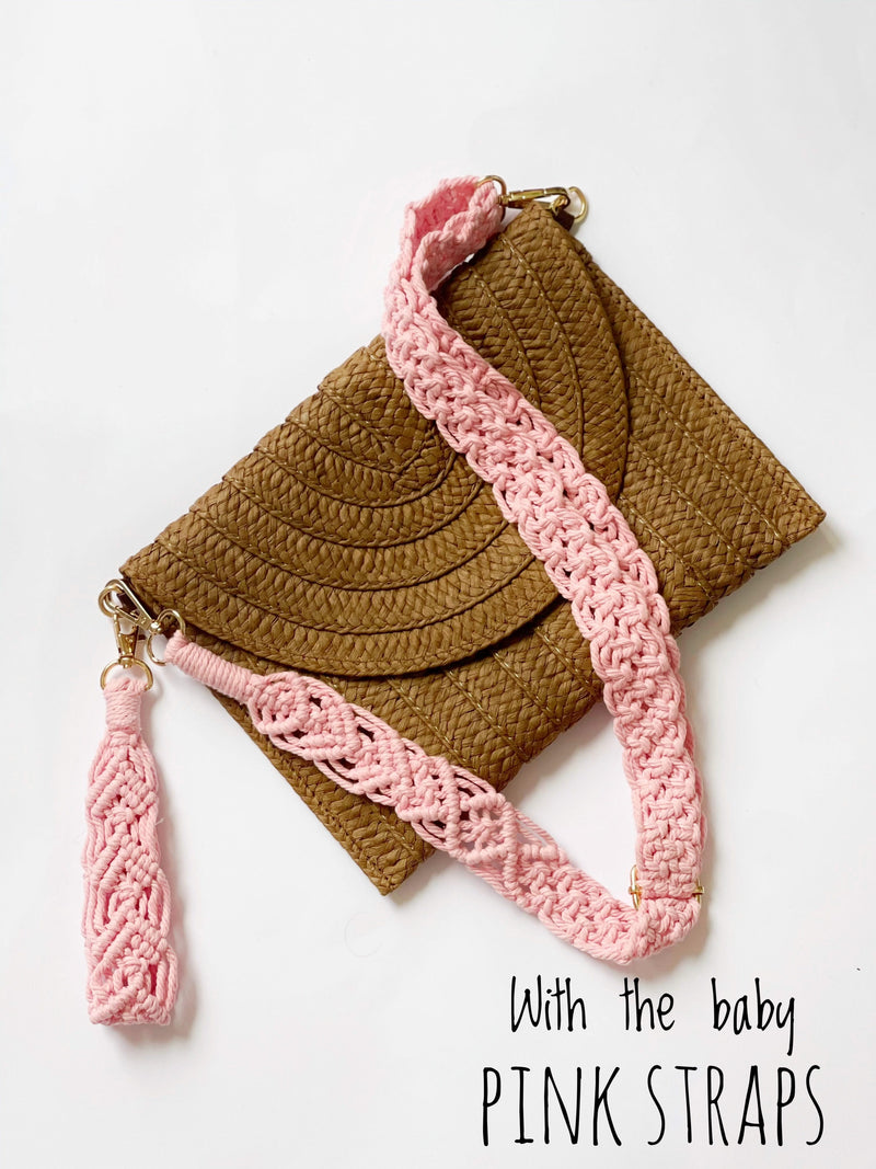 Maya dark brown clutch