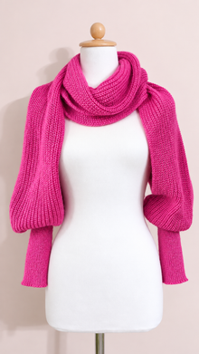 Soft brushed scarf - Hot pink