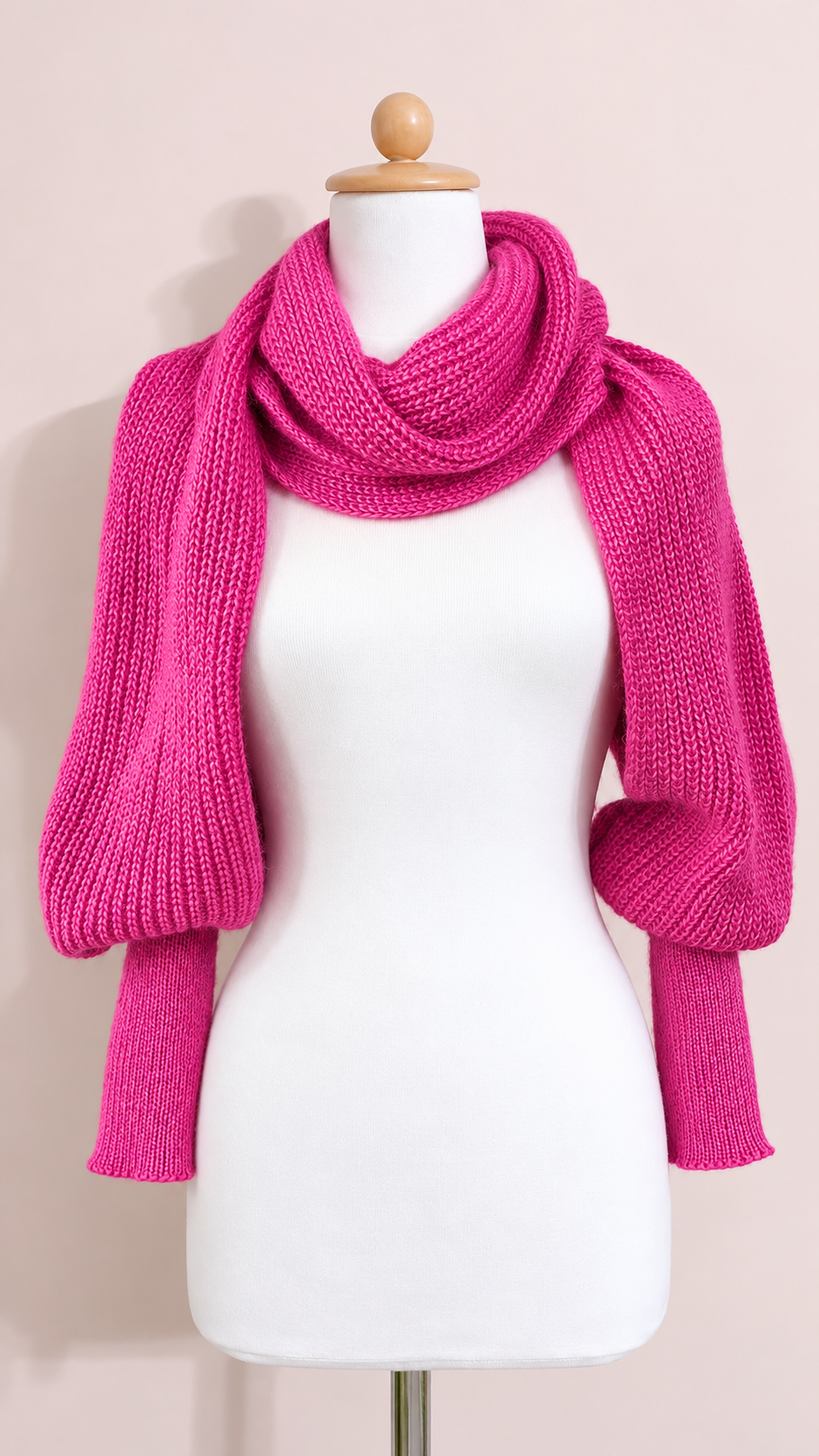 Soft brushed scarf - Hot pink