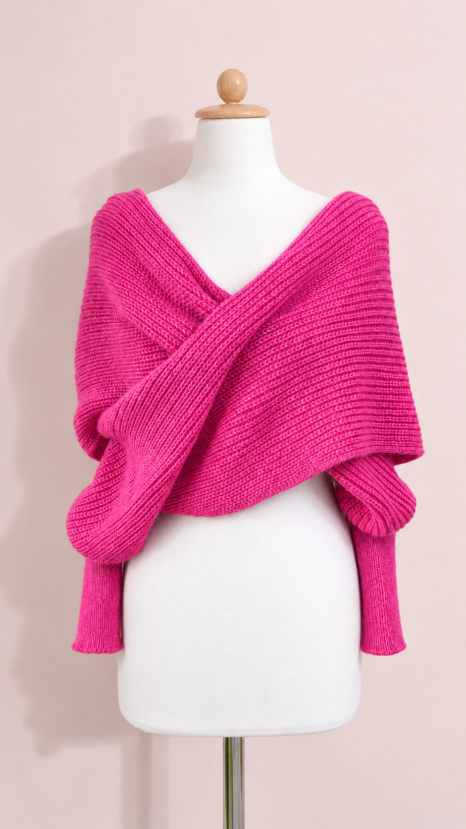 Soft brushed scarf - Hot pink