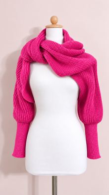 Soft brushed scarf - Hot pink