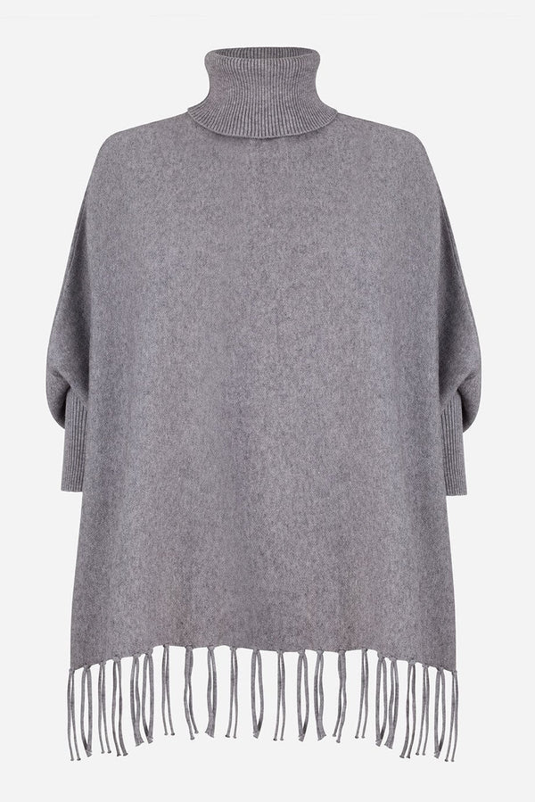 Light grey poncho