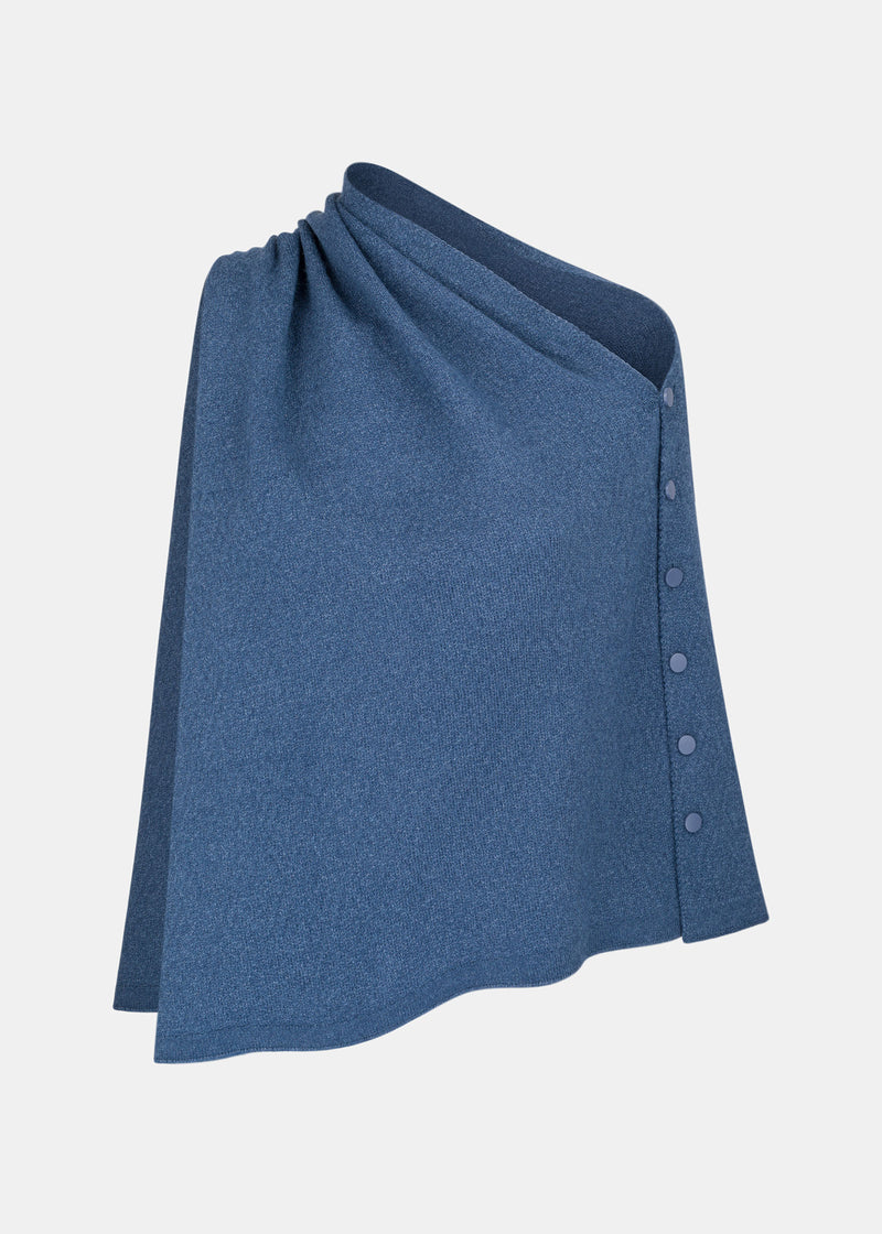 Scarf with buttons - Blue