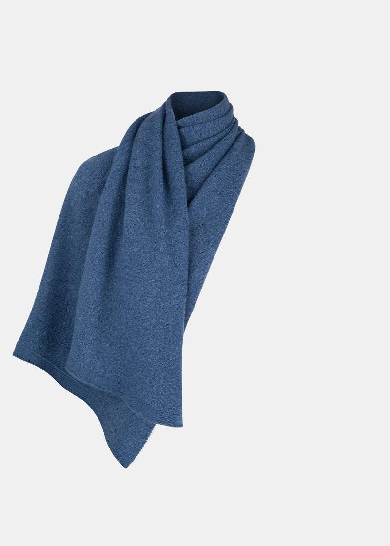 Scarf with buttons - Blue