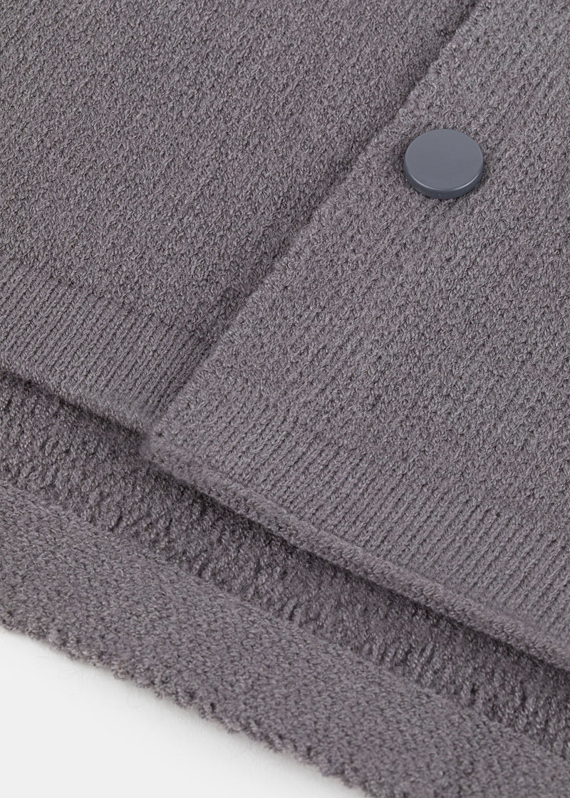 Scarf with buttons - Dark warm grey
