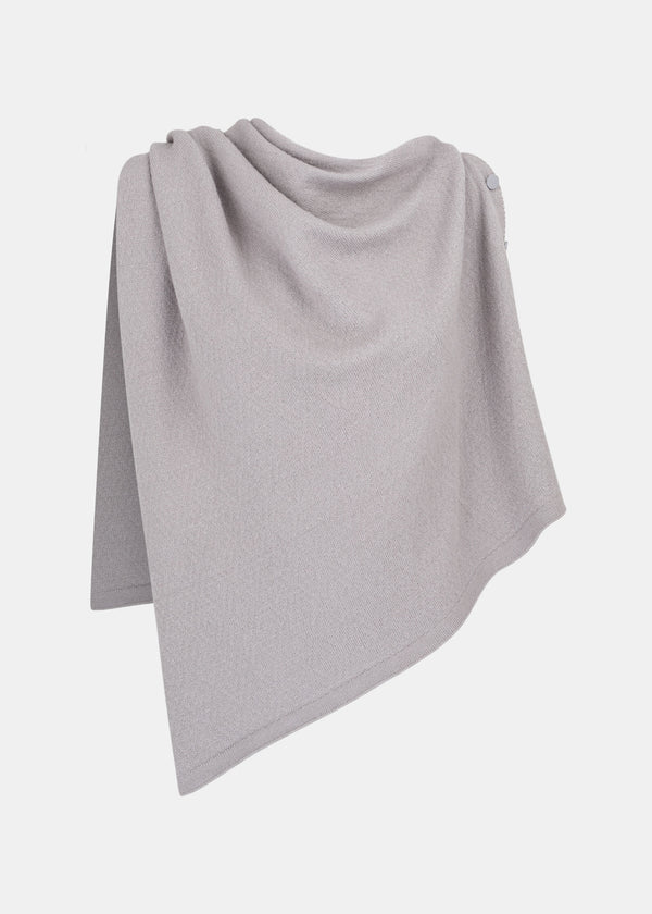 Scarf with buttons - Light warm grey